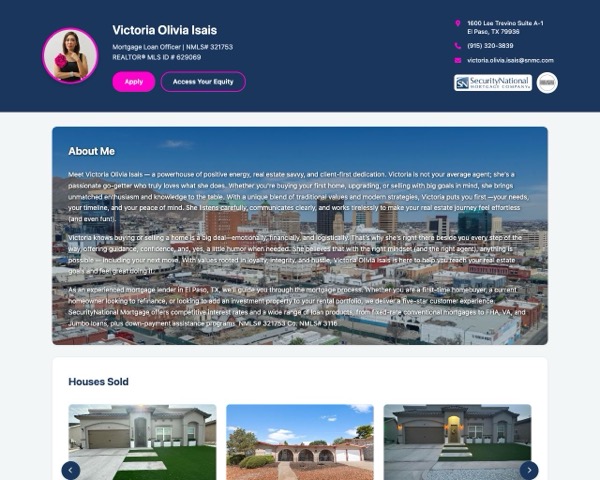 Realty Loans El Paso website screenshot